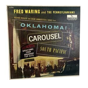 Vintage 1958 Fred Waring Pennsylvanians Oklahoma Carousel LP Vinyl Record